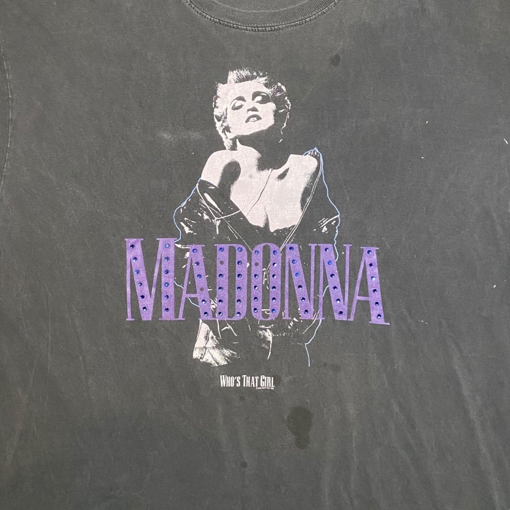 Vintage Madonna Who’s That Girl Movie Tee Black XL Y2K Pop Icon - Picture 7 of 7